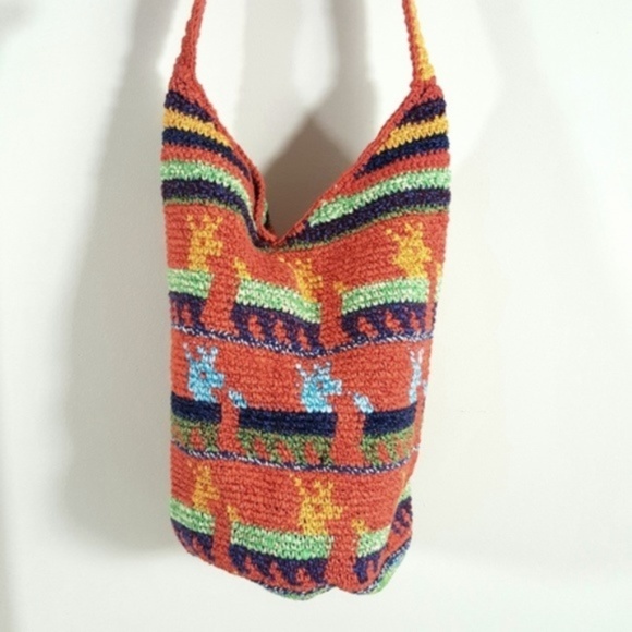 Handbags - Peruvian Woven Market Bucket Bag, NWOT